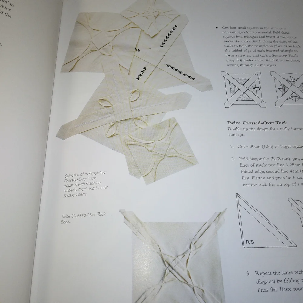 BOOK Creative Tucks And Textures: For Quilts And Embroidery by Jennie Ra…